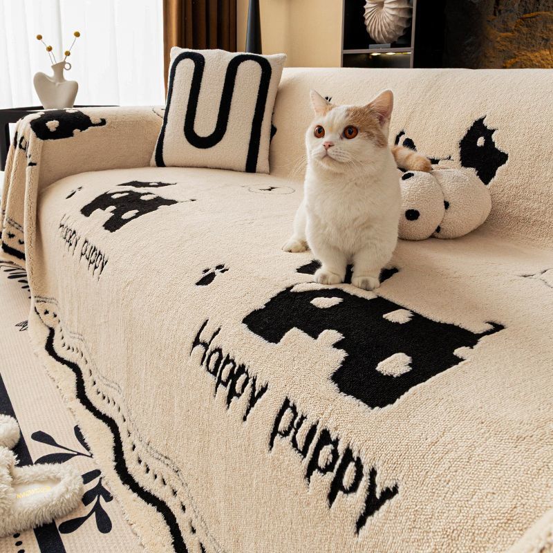Outdoor Furniture One Piece - Happy Puppy Divano Copertura Antipolvere Peluche