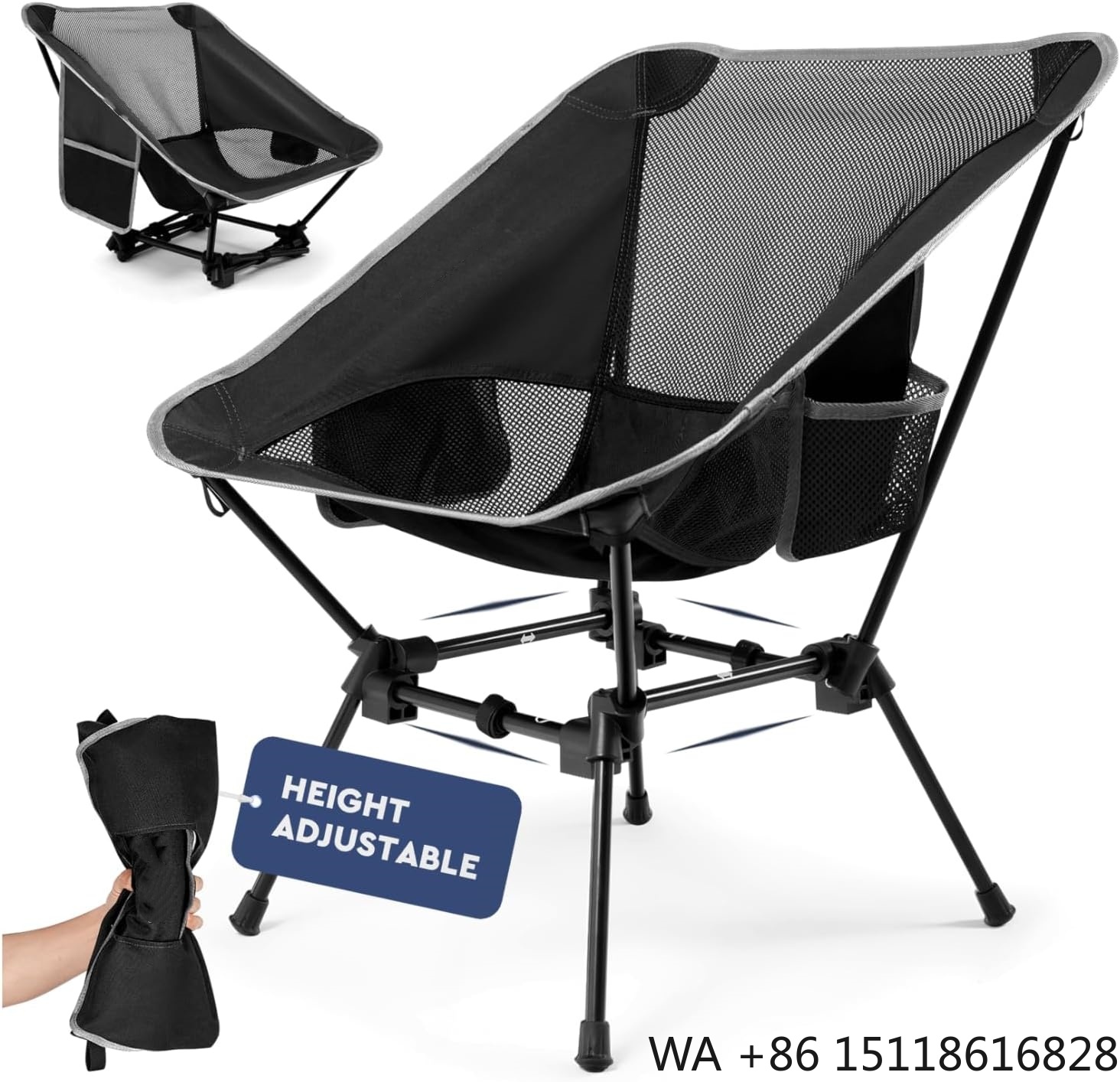 Outdoor Furniture Recliner Set - Sedia da campeggio leggera, sedia da