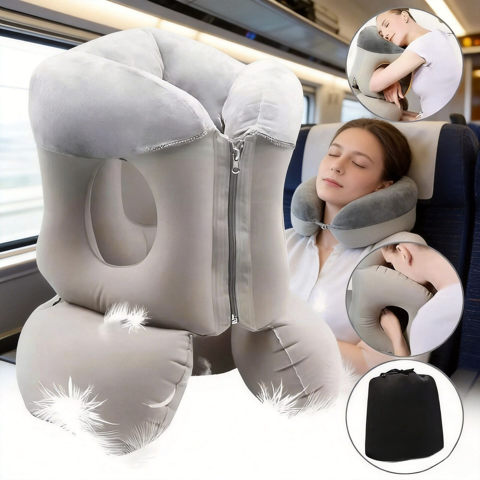 Outdoor Furniture Pillows - Cuscino da viaggio gonfiabile migliorato con