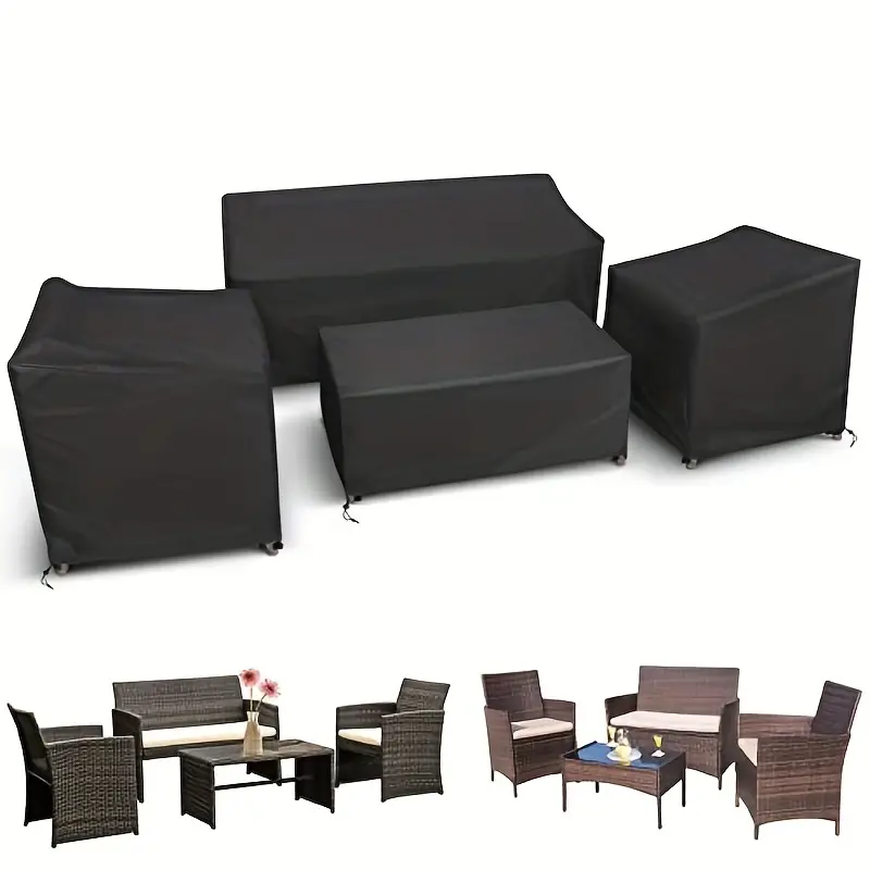 Outdoor Furniture Recliner Set - 4 pezzi/set coperture per mobili da