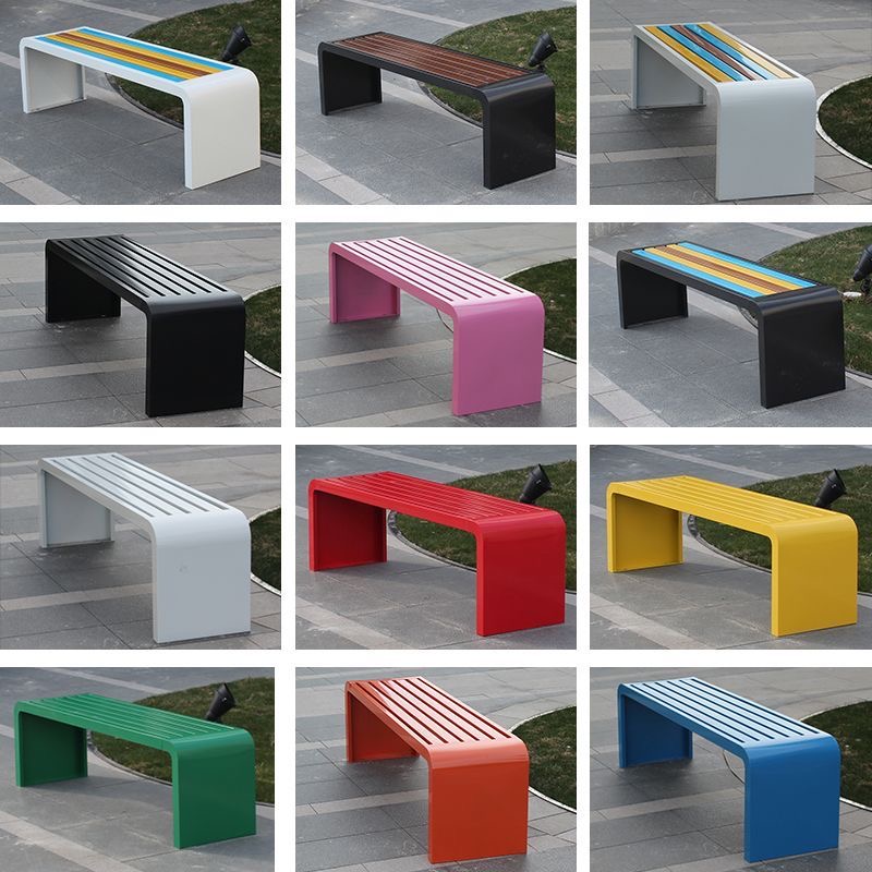 Garden Bench Metal - Panca in metallo in acciaio laminato
