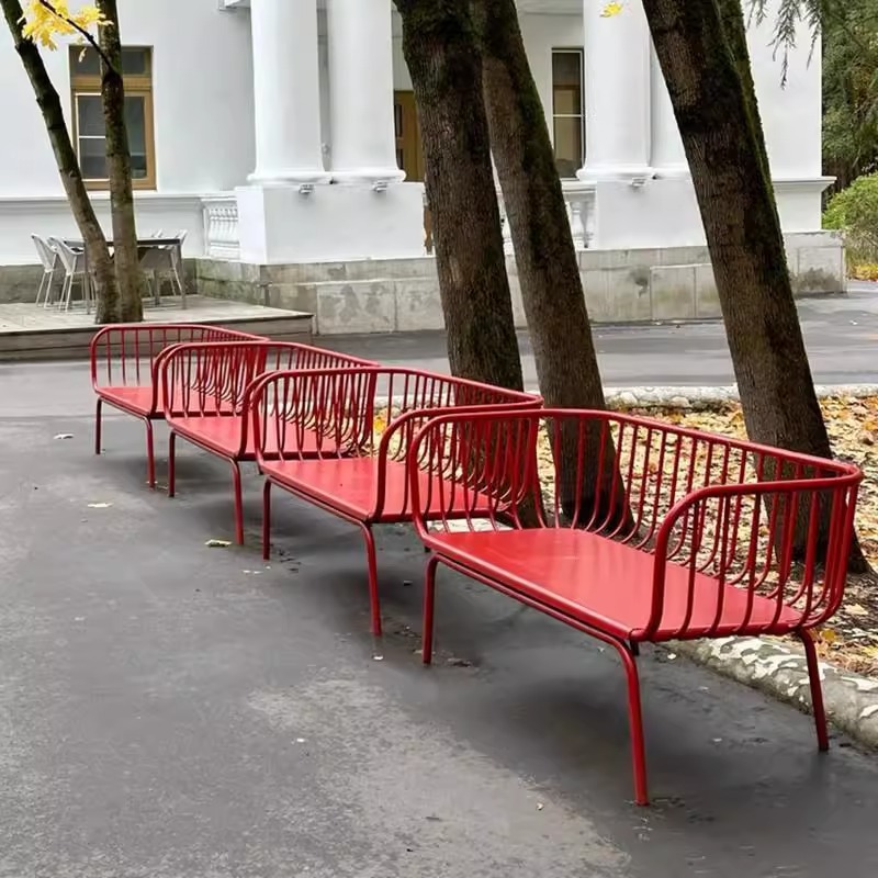Garden Bench Metal - Panca da esterno di lusso in