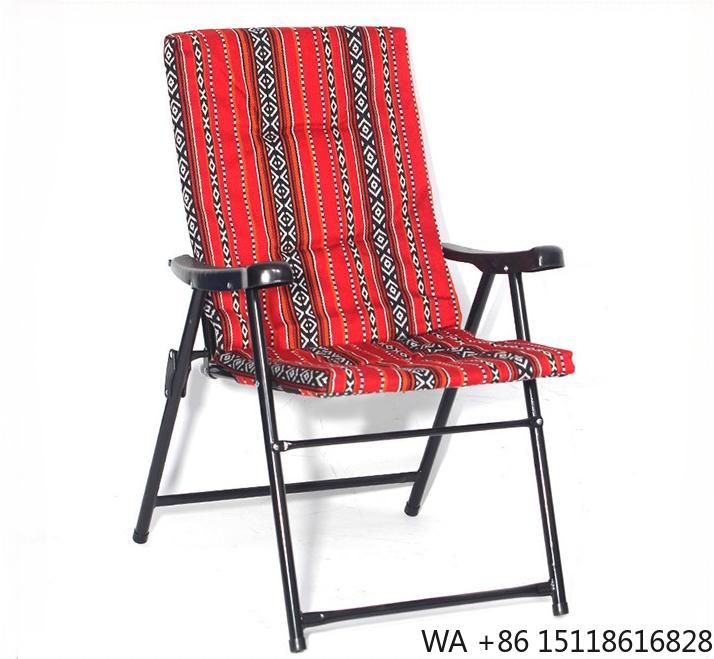Outdoor Furniture Recliner Set - Sedia da Campeggio Pieghevole in Ferro