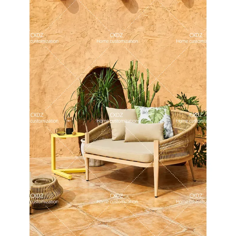 Outdoor Furniture Recliner Set - Set di Sedie e Divano in