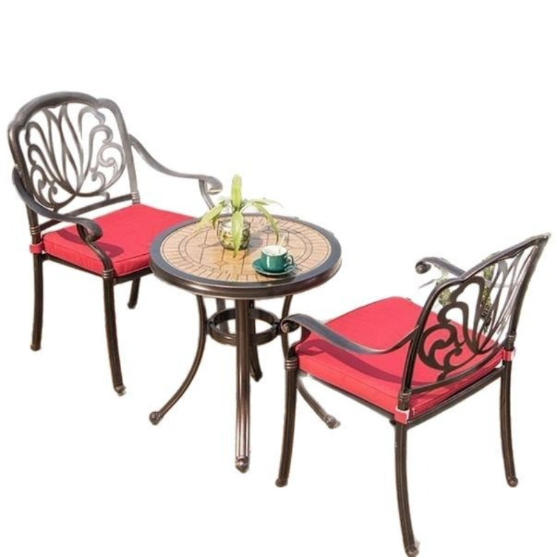 Outdoor Furniture One Piece - Set da tre pezzi in alluminio