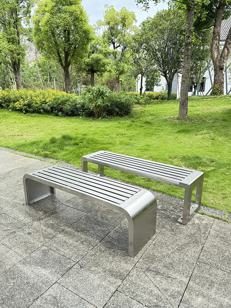 Garden Bench Metal - Sgabello lungo in acciaio inossidabile Sgabello