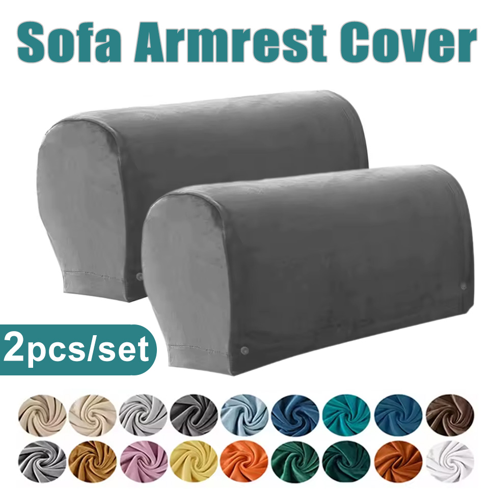 Outdoor Furniture Recliner Set - Set di 2 Copribraccioli in Velluto