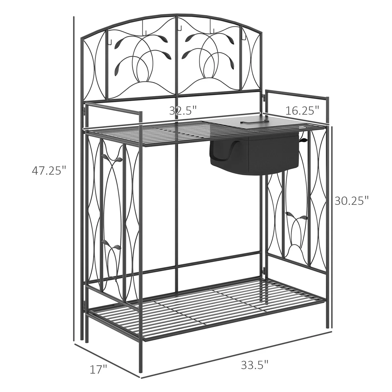 Tavolo da Giardinaggio in Meta - Garden Bench Metal recensione e prezzo