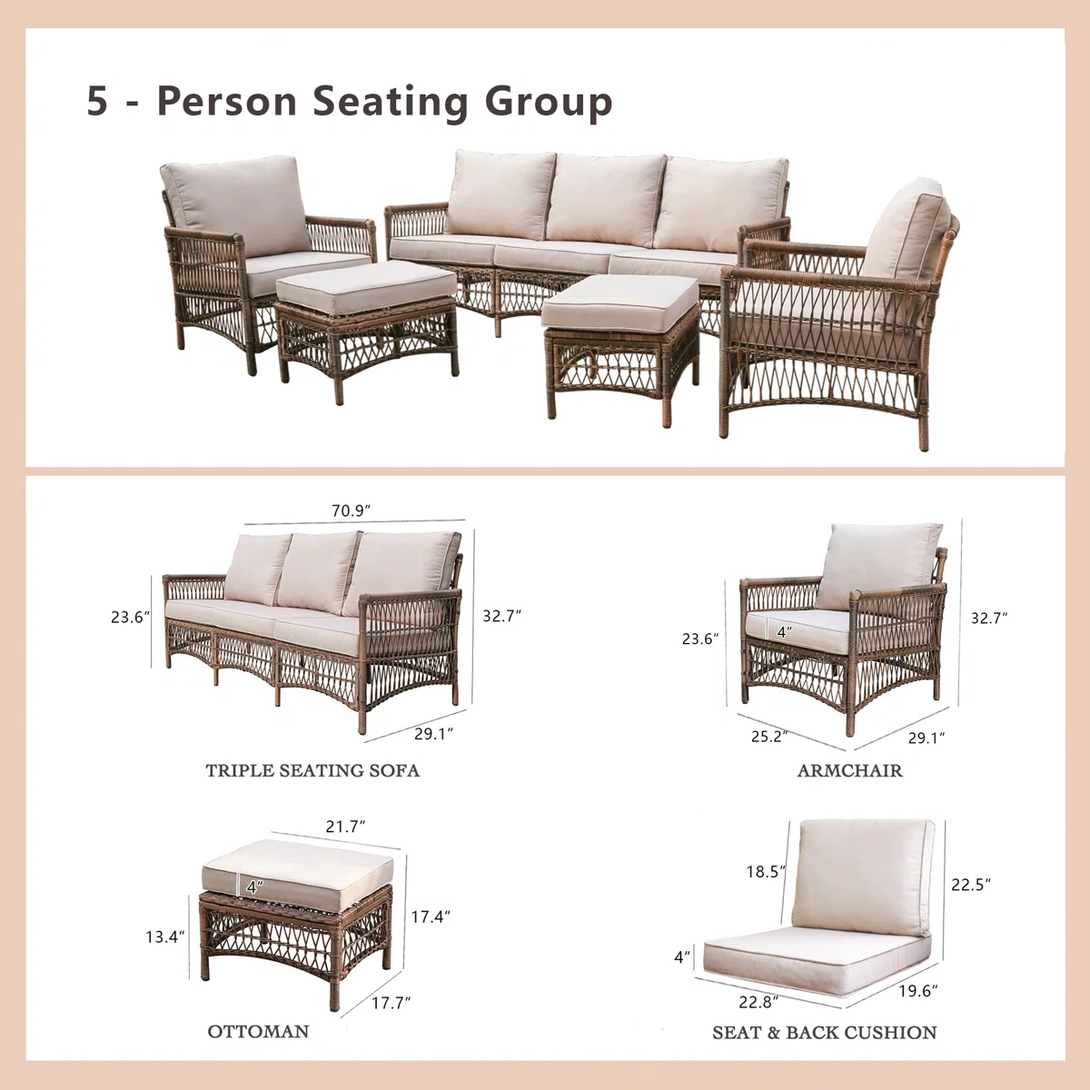 Set da conversazione da estern - Outdoor Furniture Easy To Clean recensione e prezzo