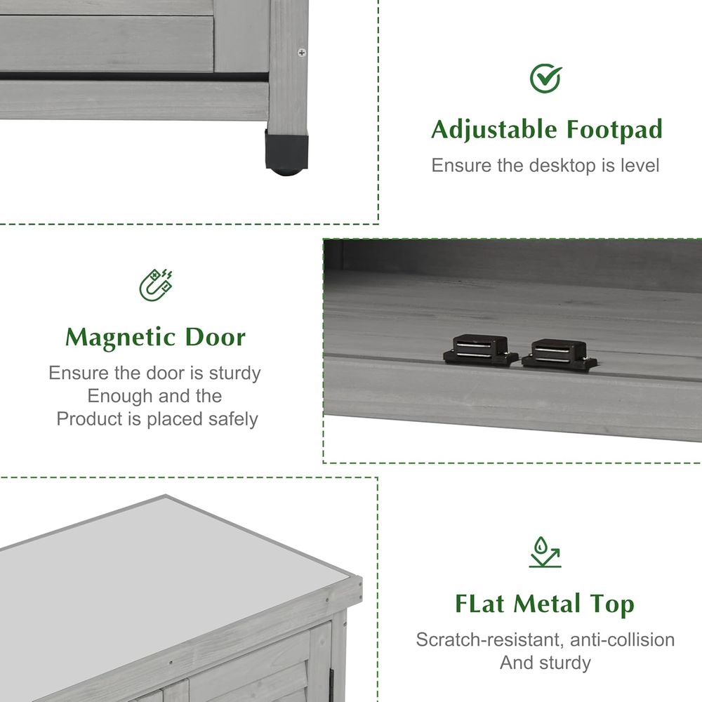 Mobile da Esterno con Armadiet - Garden Bench Metal recensione e prezzo