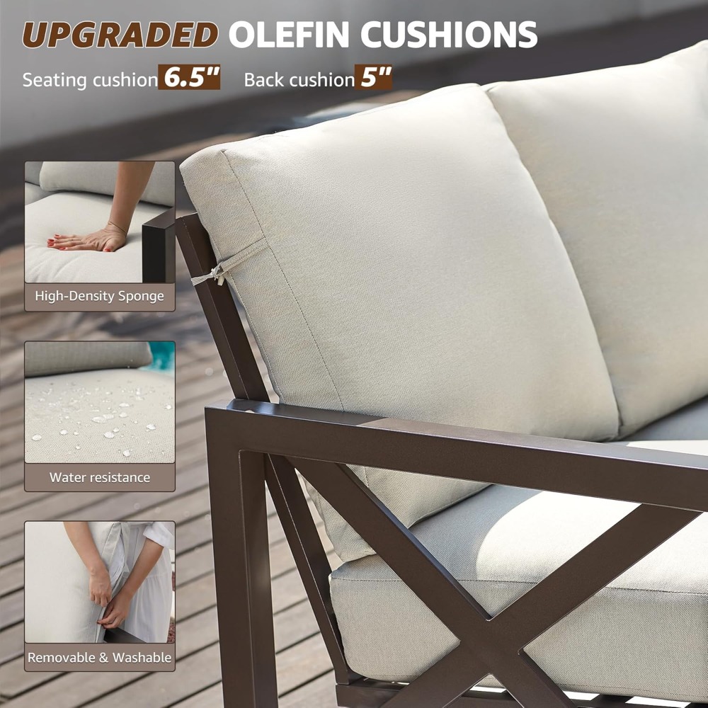 Set da patio da quattro pezzi, - Outdoor Furniture One Piece recensione e prezzo