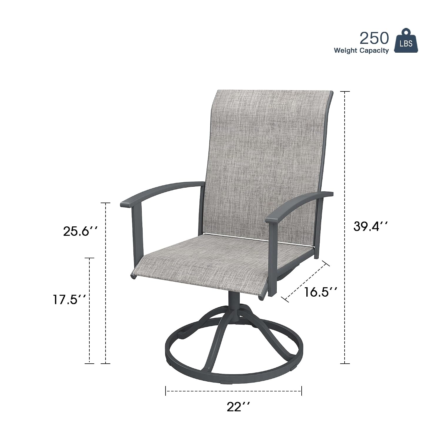 Set di 6 Sedie da Pranzo Girev - Outdoor Furniture Grey recensione e prezzo