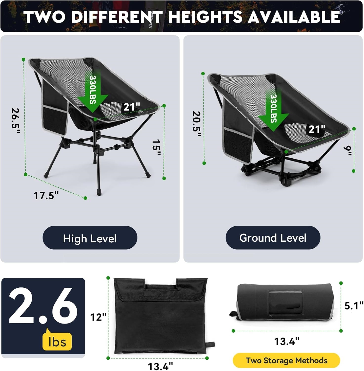 Sedia da campeggio leggera, se - Outdoor Furniture Recliner Set recensione e prezzo