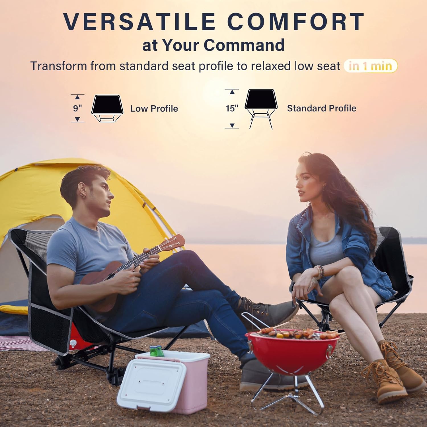 Sedia da campeggio leggera, se - Outdoor Furniture Recliner Set recensione e prezzo