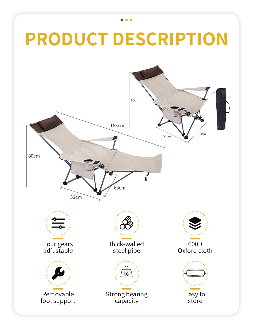 Sedia Pieghevole Portatile Rec - Outdoor Furniture Recliner Set recensione e prezzo