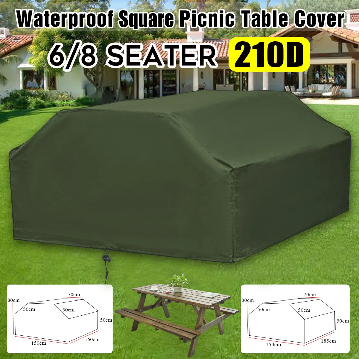 210D per 6/8 posti tavolo da P - Outdoor Furniture Grey recensione e prezzo
