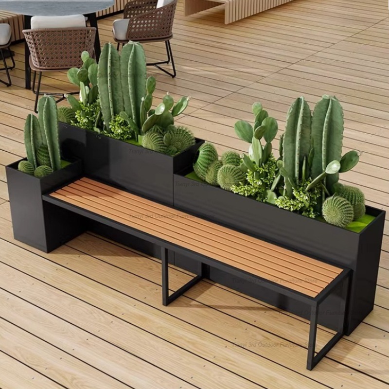 Fioriera con panca in acciaio  - Garden Bench Metal recensione e prezzo