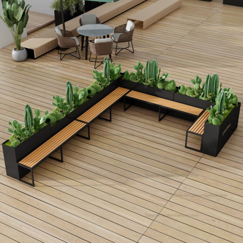 Fioriera con panca in acciaio  - Garden Bench Metal recensione e prezzo