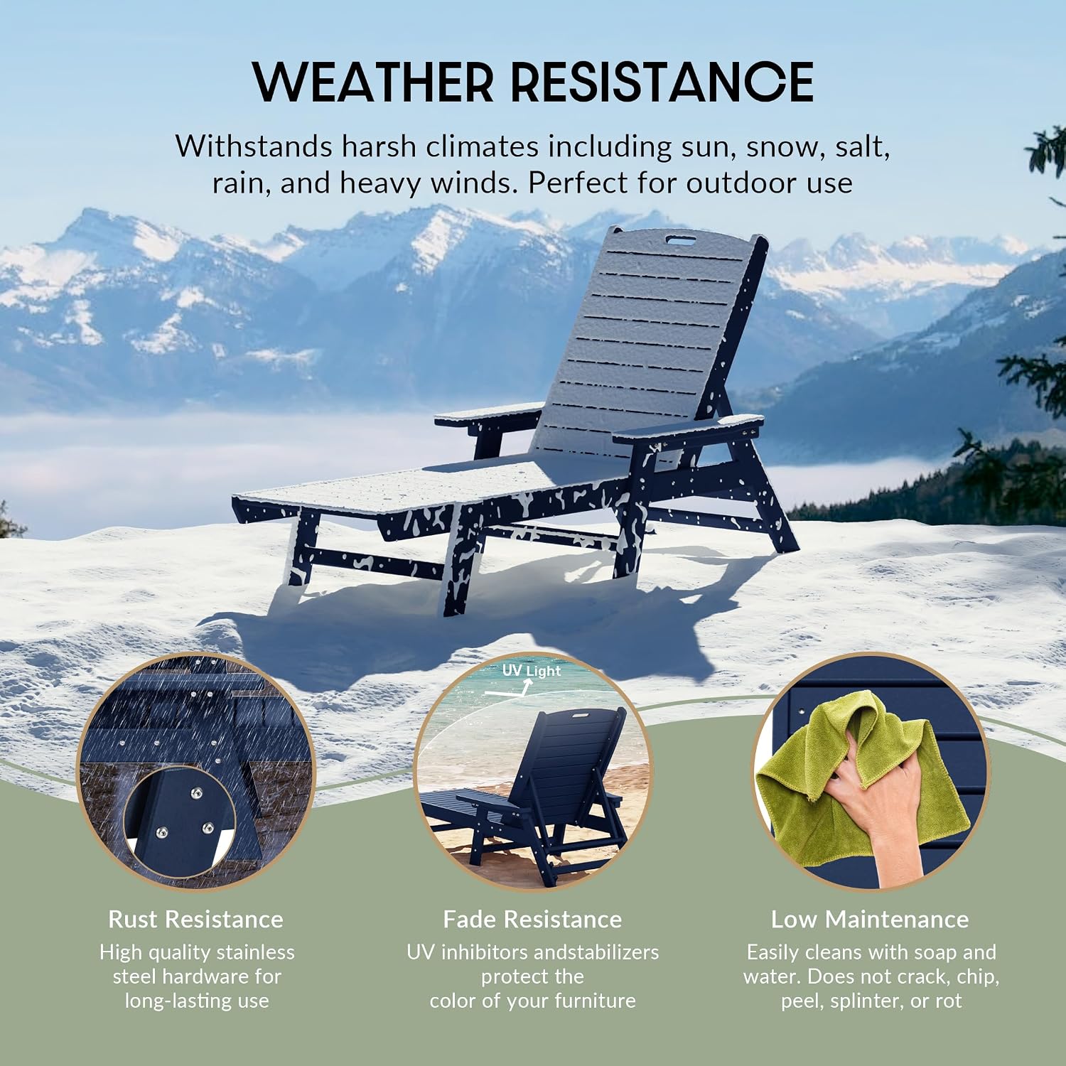 Chaise longue reclinabile in p - Outdoor Furniture Recliner Set recensione e prezzo