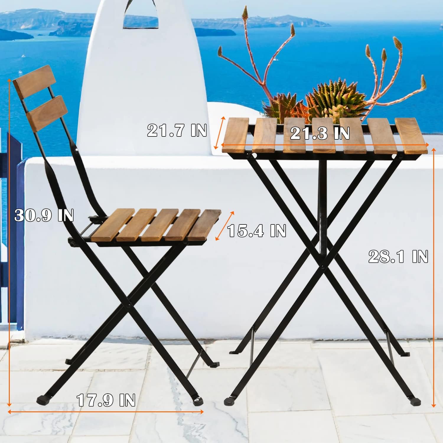 Set da bistrot pieghevole in l - Outdoor Furniture One Piece recensione e prezzo