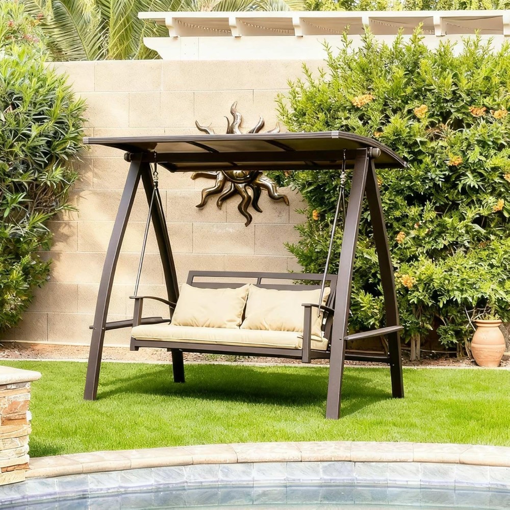 Dondolo da Esterno a 2 Posti c - Garden Bench Metal recensione e prezzo