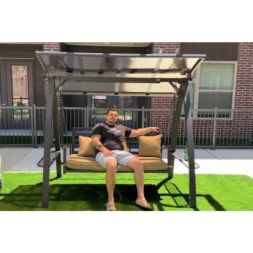 Dondolo da Esterno a 2 Posti c - Garden Bench Metal recensione e prezzo