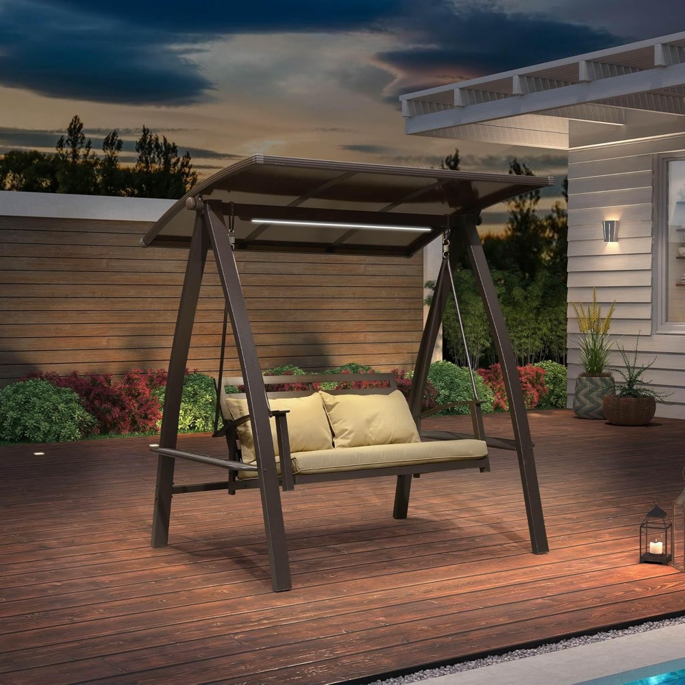 Dondolo da Esterno a 2 Posti c - Garden Bench Metal recensione e prezzo
