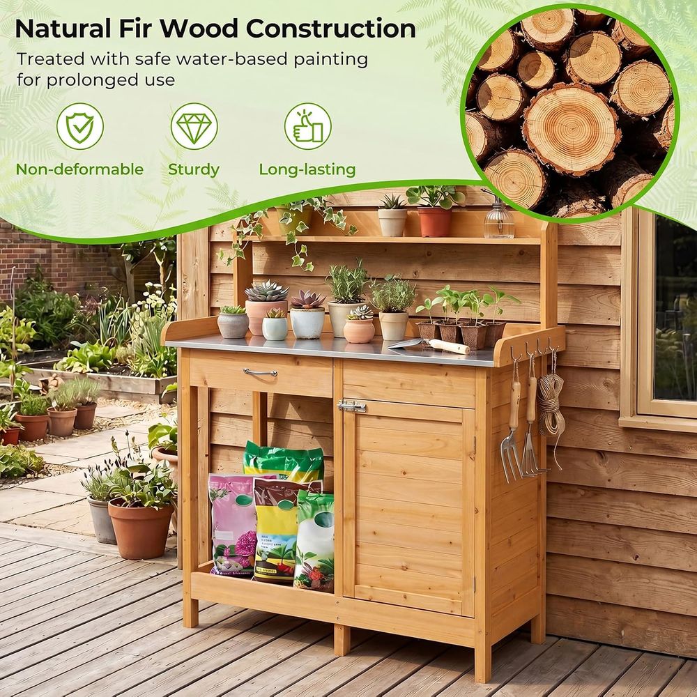 Tavolo da Giardinaggio in Legn - Garden Bench Metal recensione e prezzo