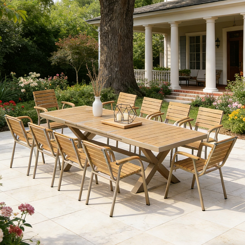 Set da Pranzo Moderno con Tela - Outdoor Furniture No Cushions recensione e prezzo