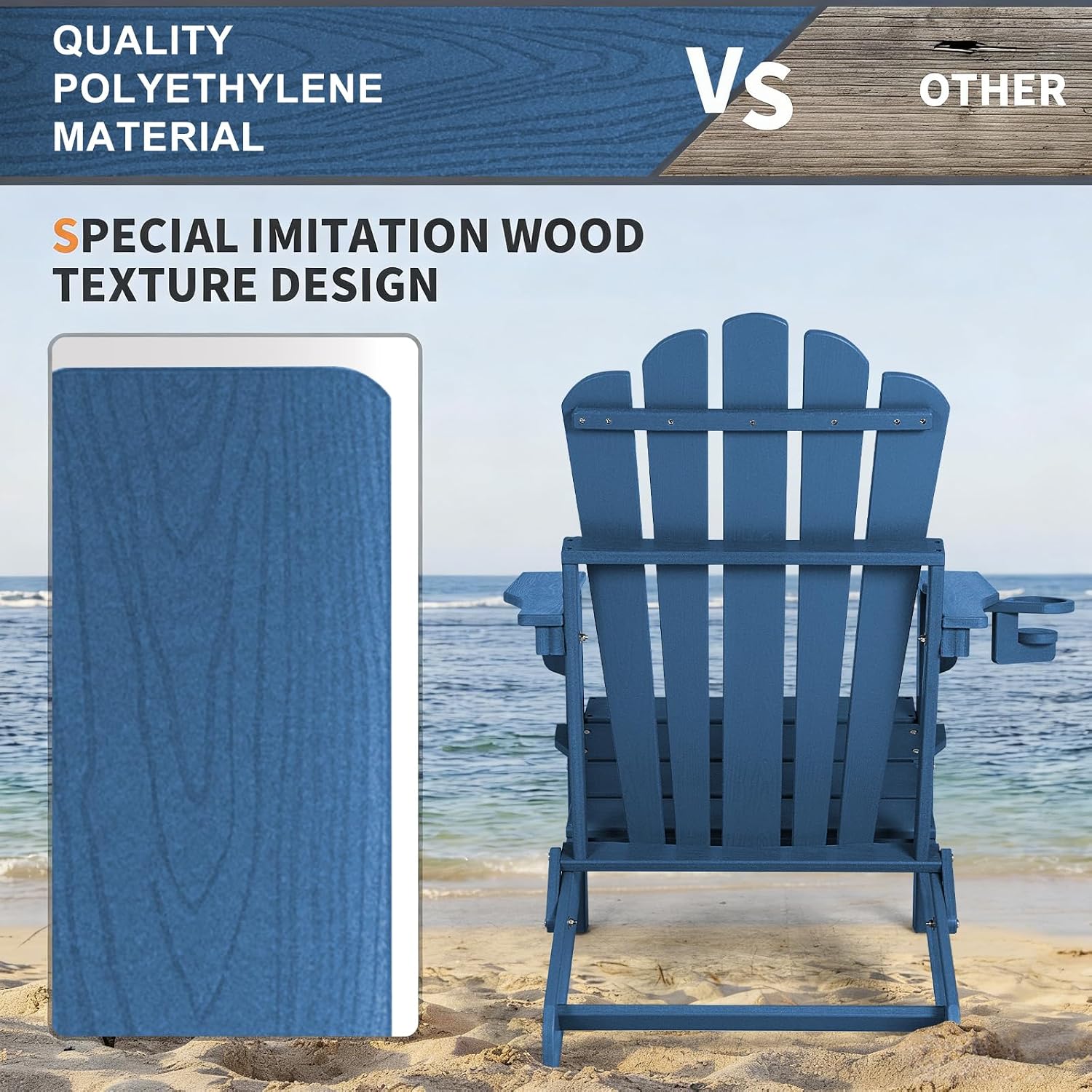 Sedia Adirondack Pieghevole Ov - Outdoor Furniture Easy To Clean recensione e prezzo