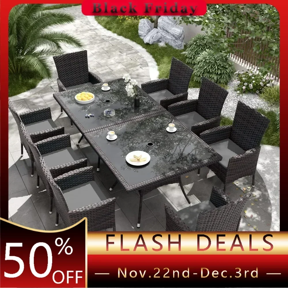 Set di mobili da terrazza, com - Outdoor Furniture Grey recensione e prezzo