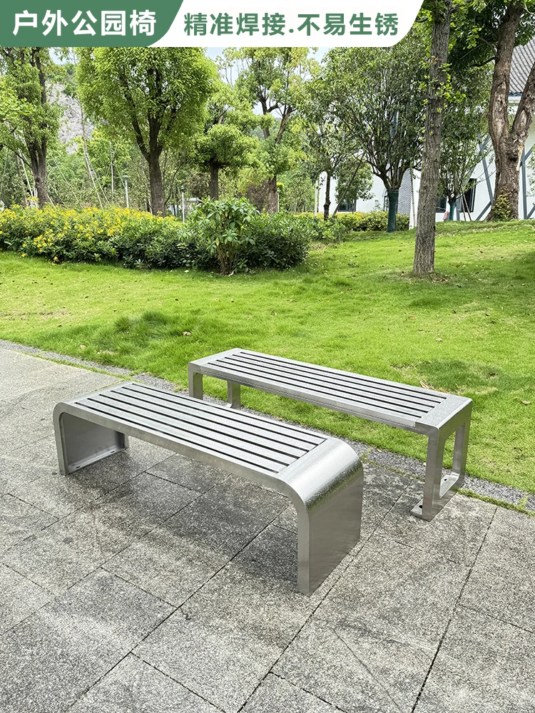 Sgabello lungo in acciaio inos - Garden Bench Metal recensione e prezzo